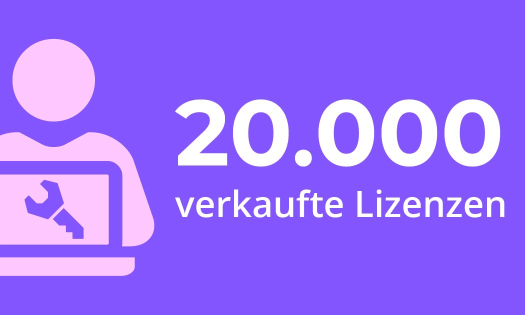 Sales Milestone: 20,000 Licenses Sold