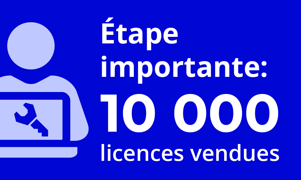 Sales Milestone: 10,000 Licenses Sold