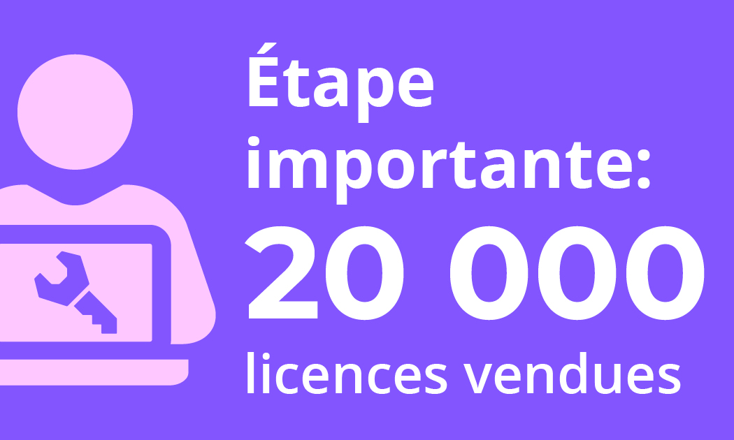 Sales Milestone: 20,000 Licenses Sold