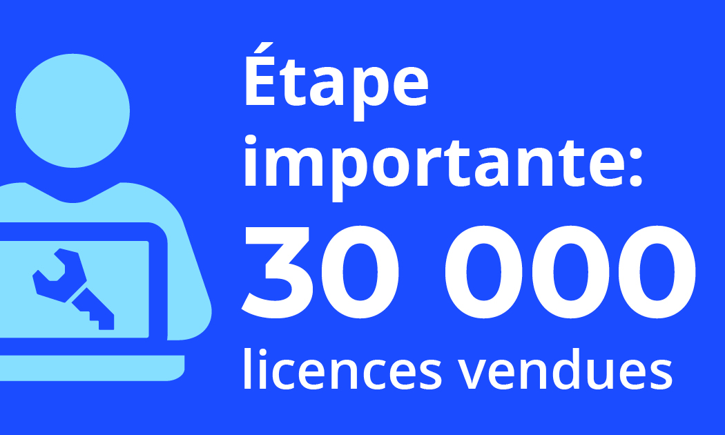 Sales Milestone| 30,000 Licenses Sold