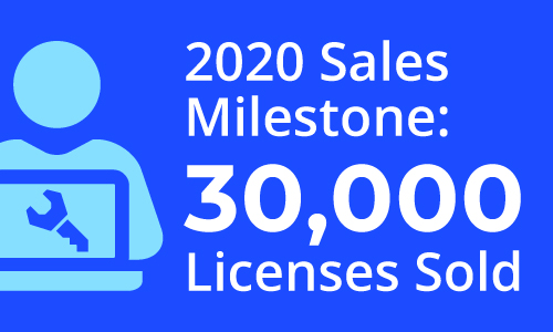 Sales Milestone| 30,000 Licenses Sold