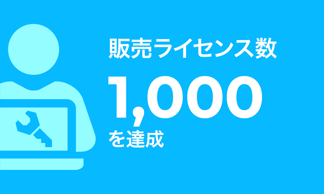 Sales Milestone: 1,000 Licenses Sold