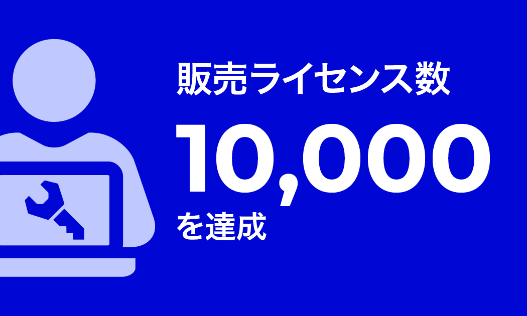 Sales Milestone: 10,000 Licenses Sold