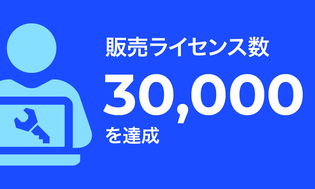 Sales Milestone| 30,000 Licenses Sold