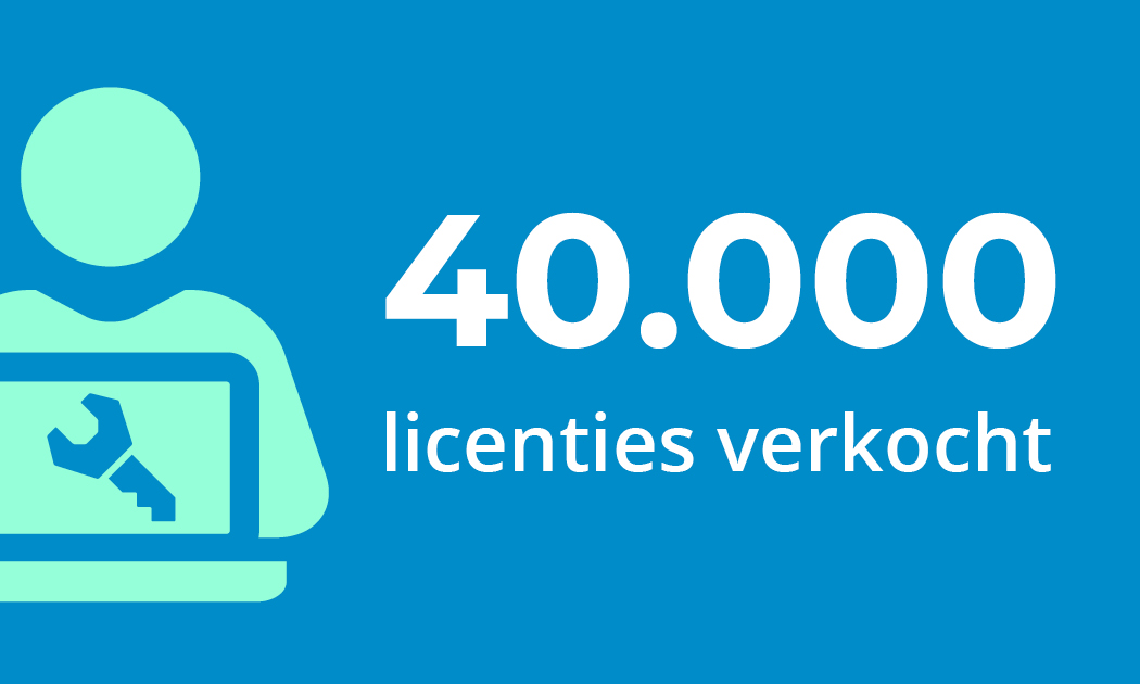 Sales Milestone| 40,000 Licenses Sold