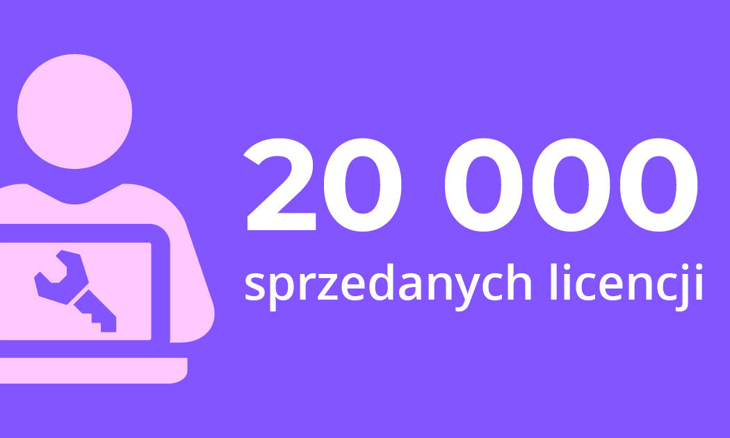 Sales Milestone: 20,000 Licenses Sold