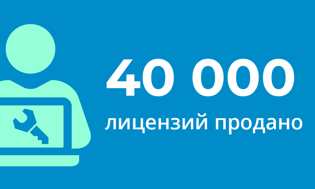 Sales Milestone| 40,000 Licenses Sold