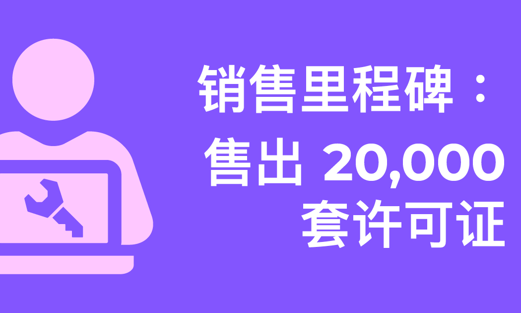 Sales Milestone: 20,000 Licenses Sold